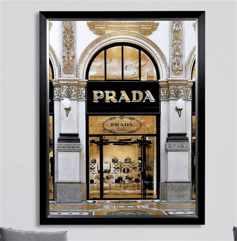 large framed store entrance print prada|Prada Unveils New Boutique at The Somerset Collection.